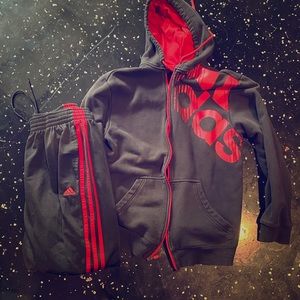 Adiddas tracksuit hoodie mens medium